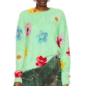 OVERSIZED ACNE STUDIO FLORAL PRINT SWEATER SIZE S NEW